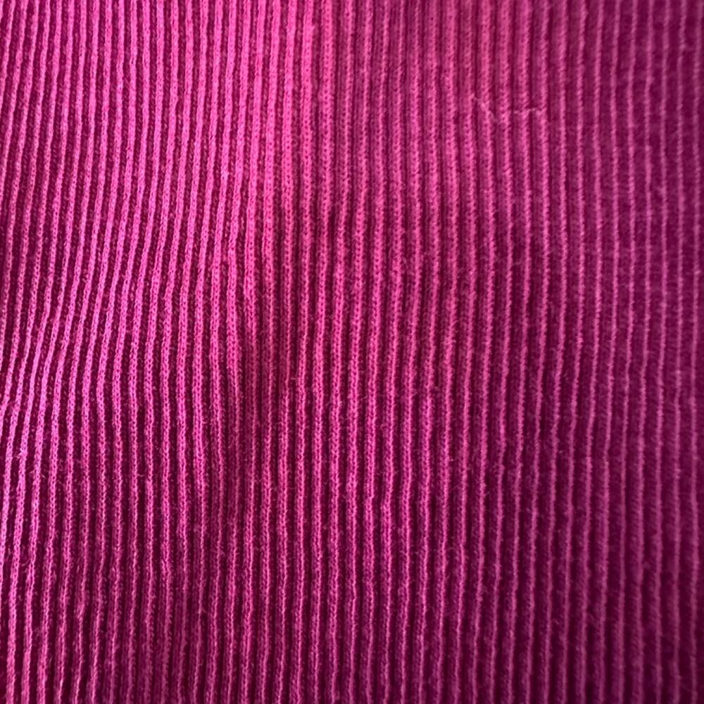 LOFT Draped Sleeve Mixed Media Top, Magical Plum, Size Medium - Picture 8 of 8